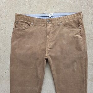 Peter Millar Corduroy Pants Size 36 (Fits 38x34) Tan Superior Soft 5-Pocket